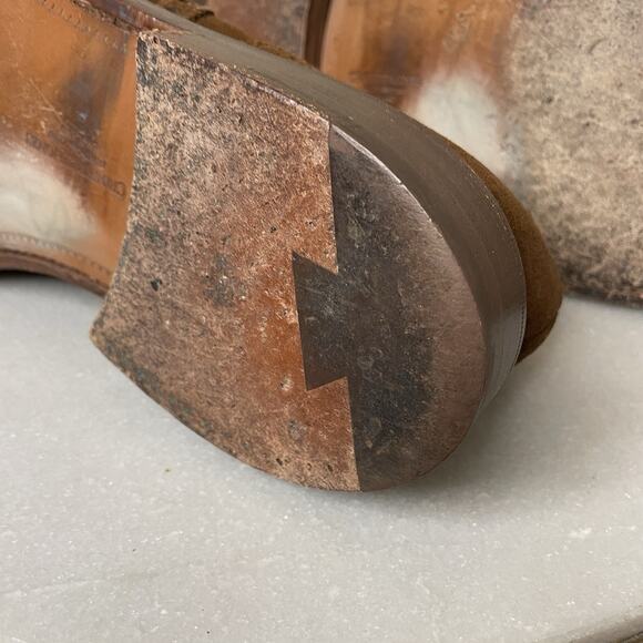 Crockett & Jones Tan Brogue Oxford Wingtip Rochester Shoes Sz UK 8.5 / US 9.5 - Picture 14 of 16